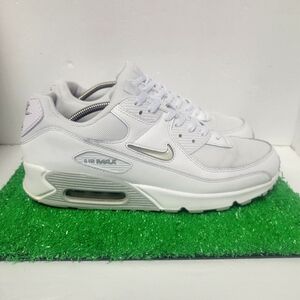 Nike Air Max 90 White Smoke Gray Photon Dust Sneakers Shoes FN8005-100 Mens 11.5